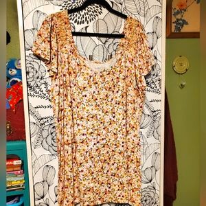 Torrid Multicolor Floral Blouse